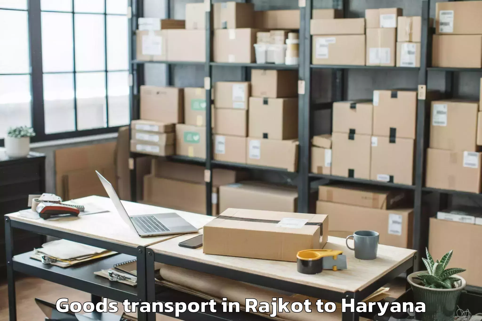 Book Rajkot to Nilokheri Goods Transport